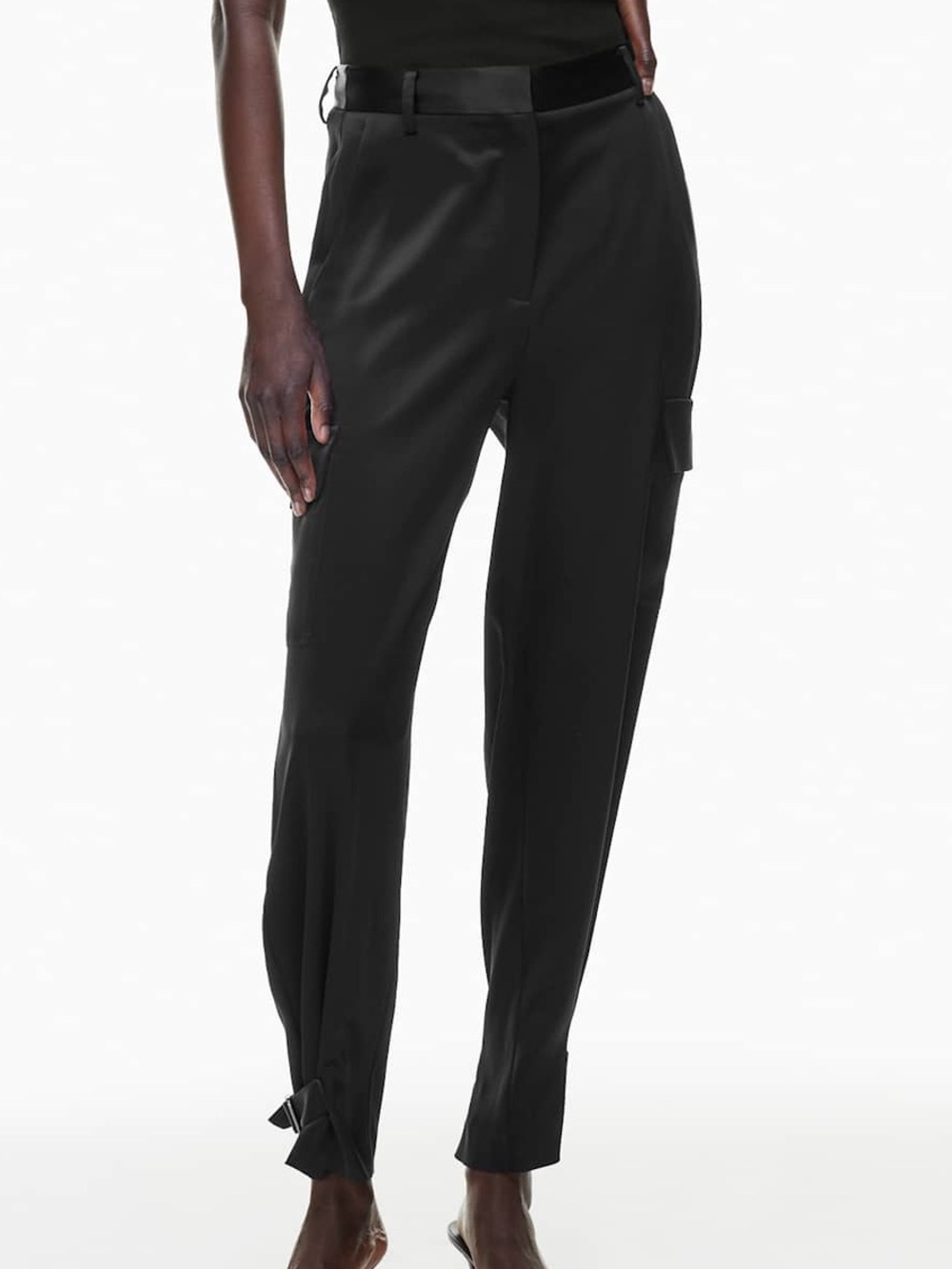 Babaton Black Tailored Cargo Trousers